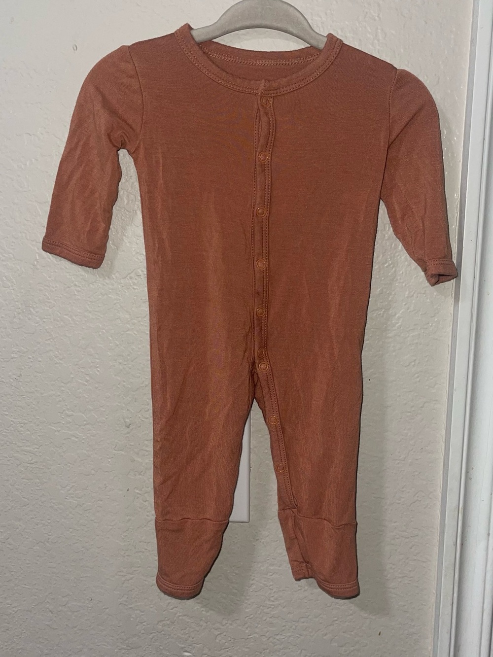 Kyte BABY Rust One-Piece Footed Romper